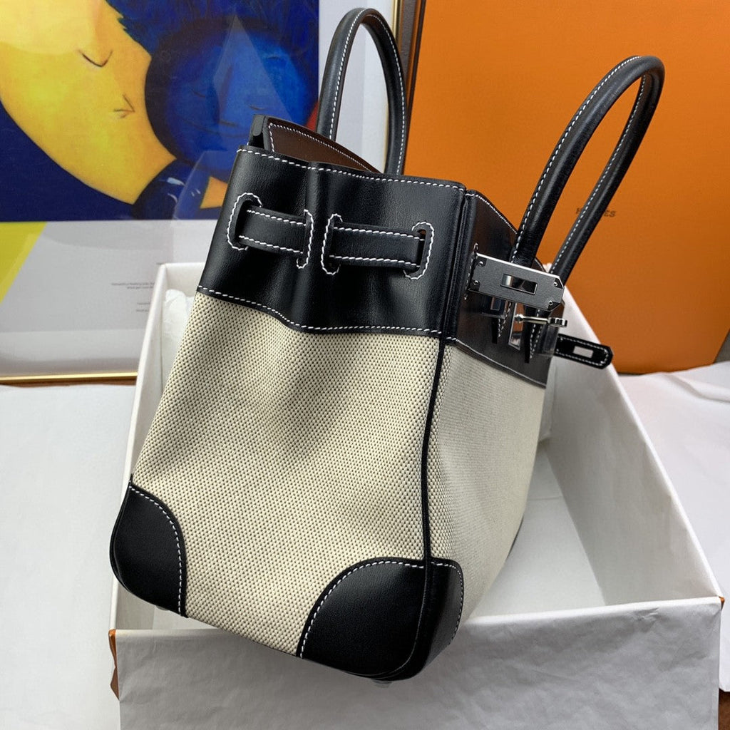 Hermes Birkin 30 Nata Swift Silver Hardware Bi Color