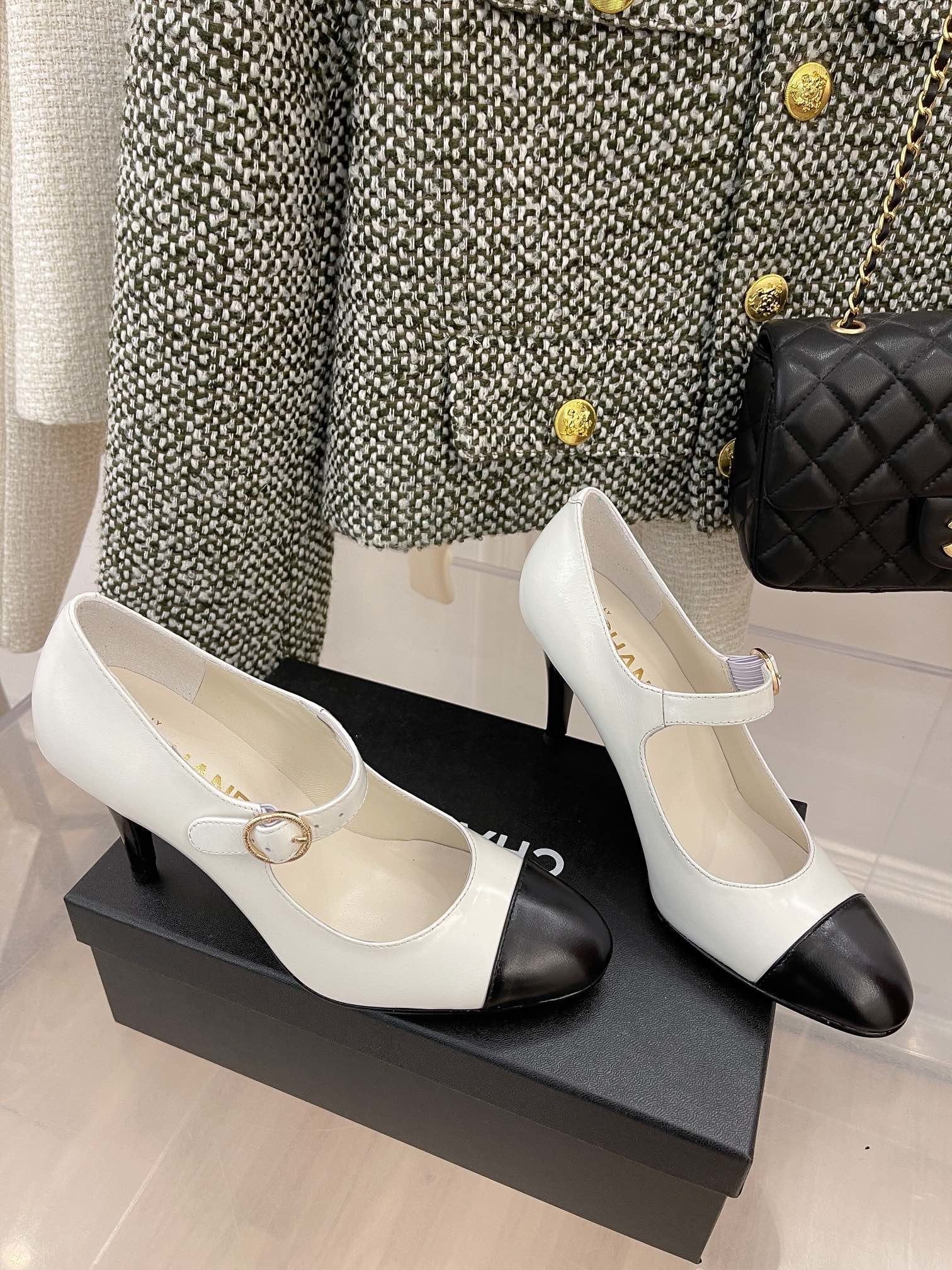 Chanel Open Shoes White
