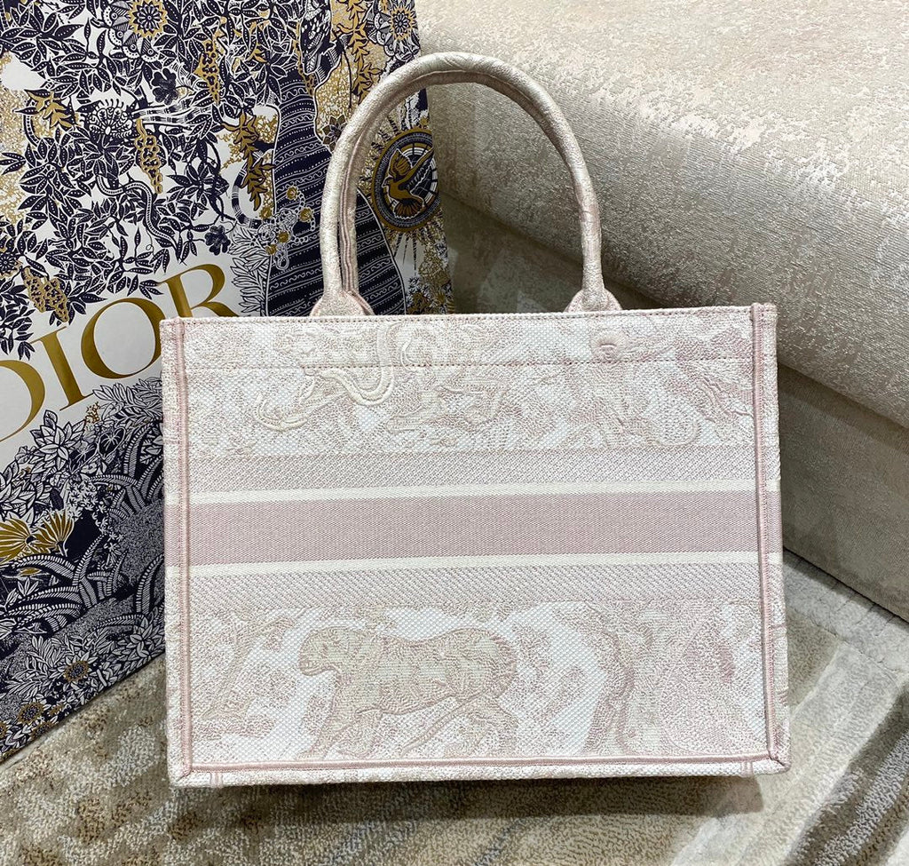 Christina Dior Medium Book Tote Bag 36cm Light Pink