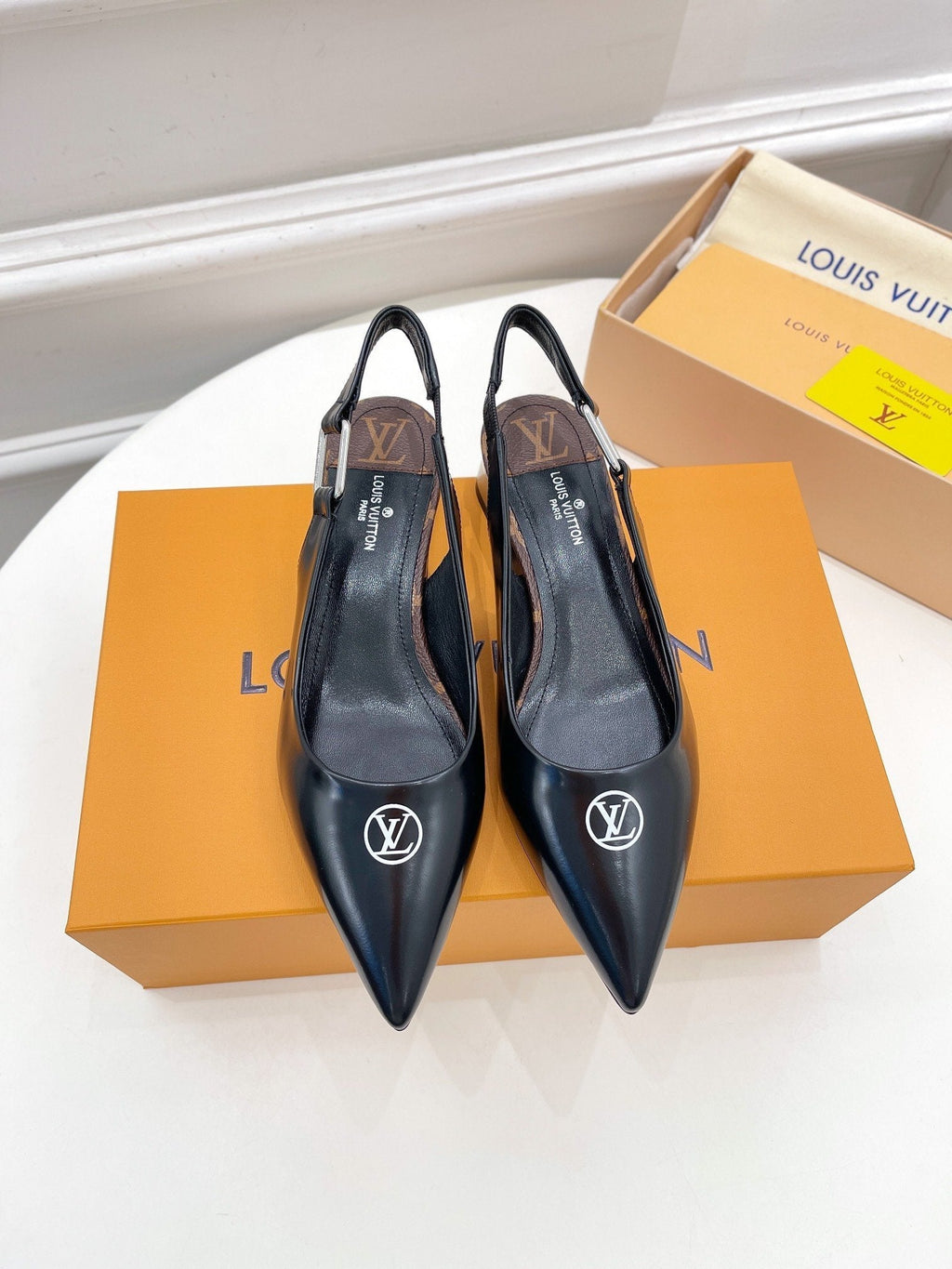 Louis Vuitton Magnetic Slingback Pump Black