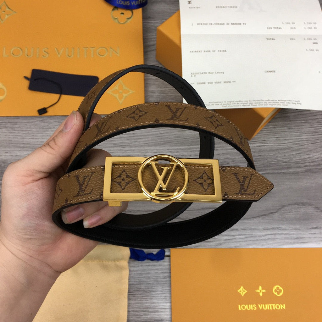 Louis Vuitton Reversiable Belt Brown