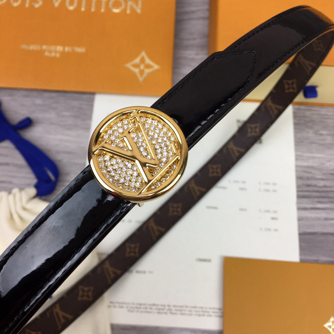 Louis Vuitton Cricle Reversible Belt Black