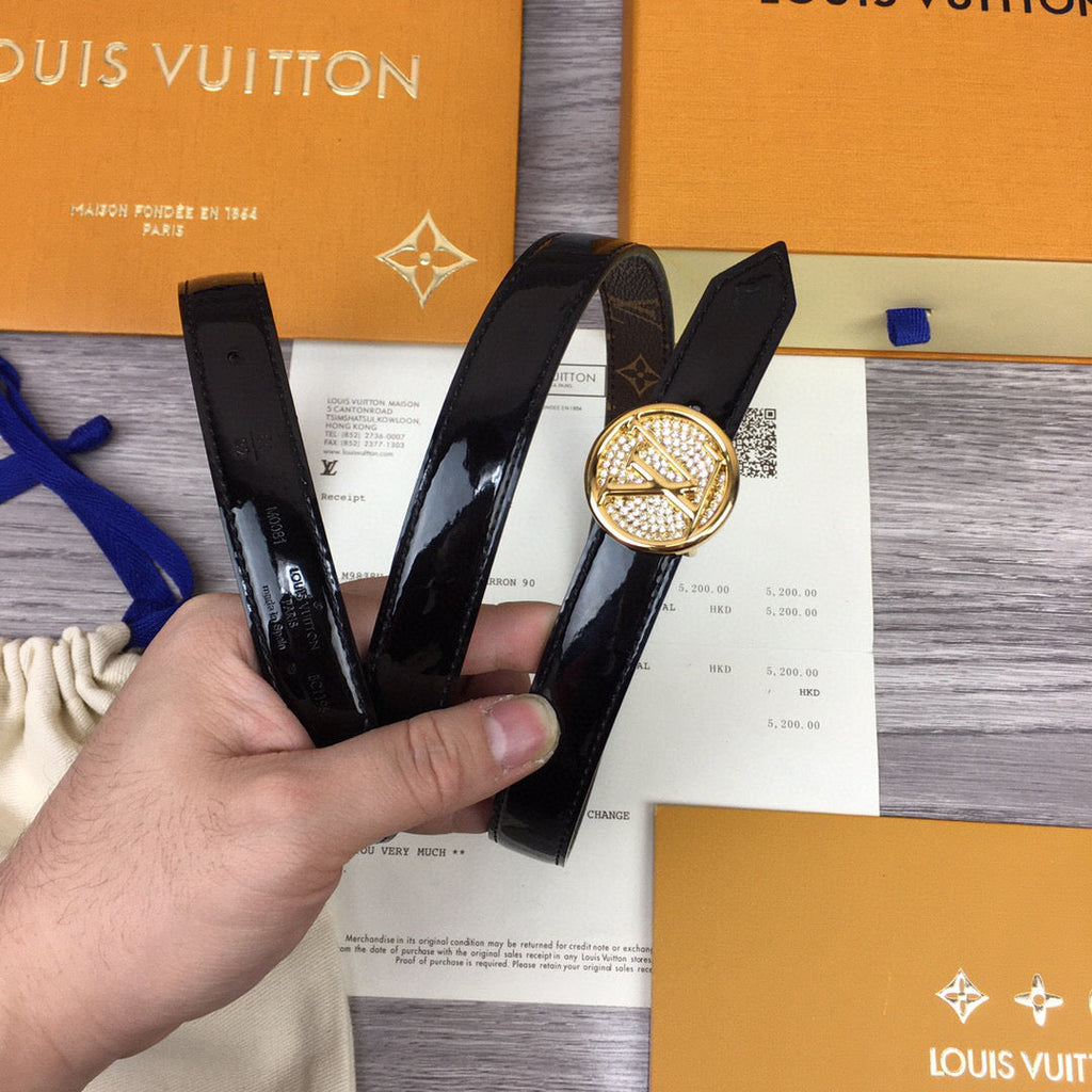 Louis Vuitton Cricle Reversible Belt Black
