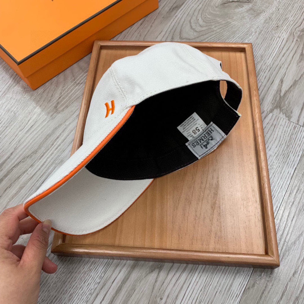 Hermes Davis H Primavera Cap White