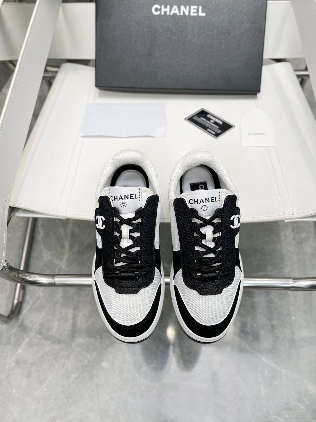 Chanel Trainers Sneakers White/Black