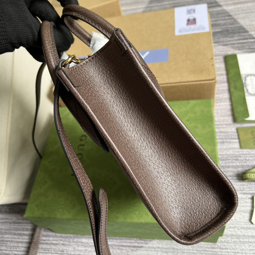 Gucci Tiger GG Mini Tote Bag 20cm Beige