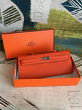 Hermes Kelly Classic Wallet 31cm Orange