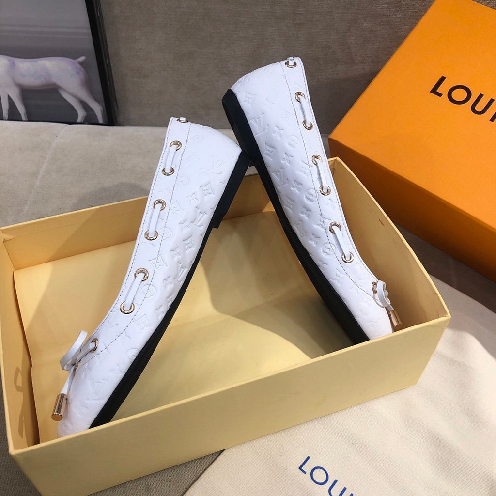 Louis Vuitton Gloria Flat Loafer White