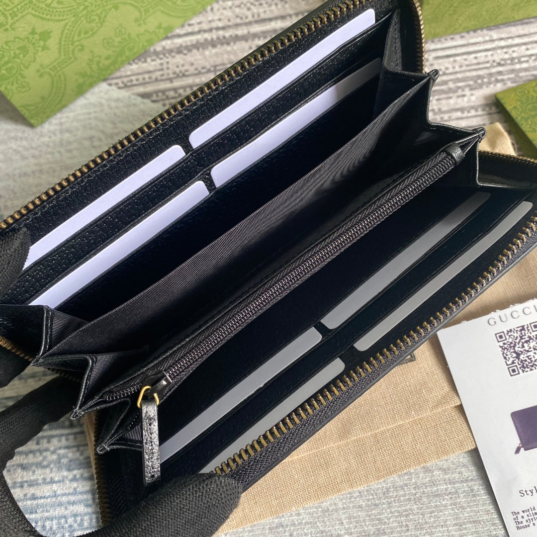 Gucci Ophidia GG Zip Around Wallet 19cm