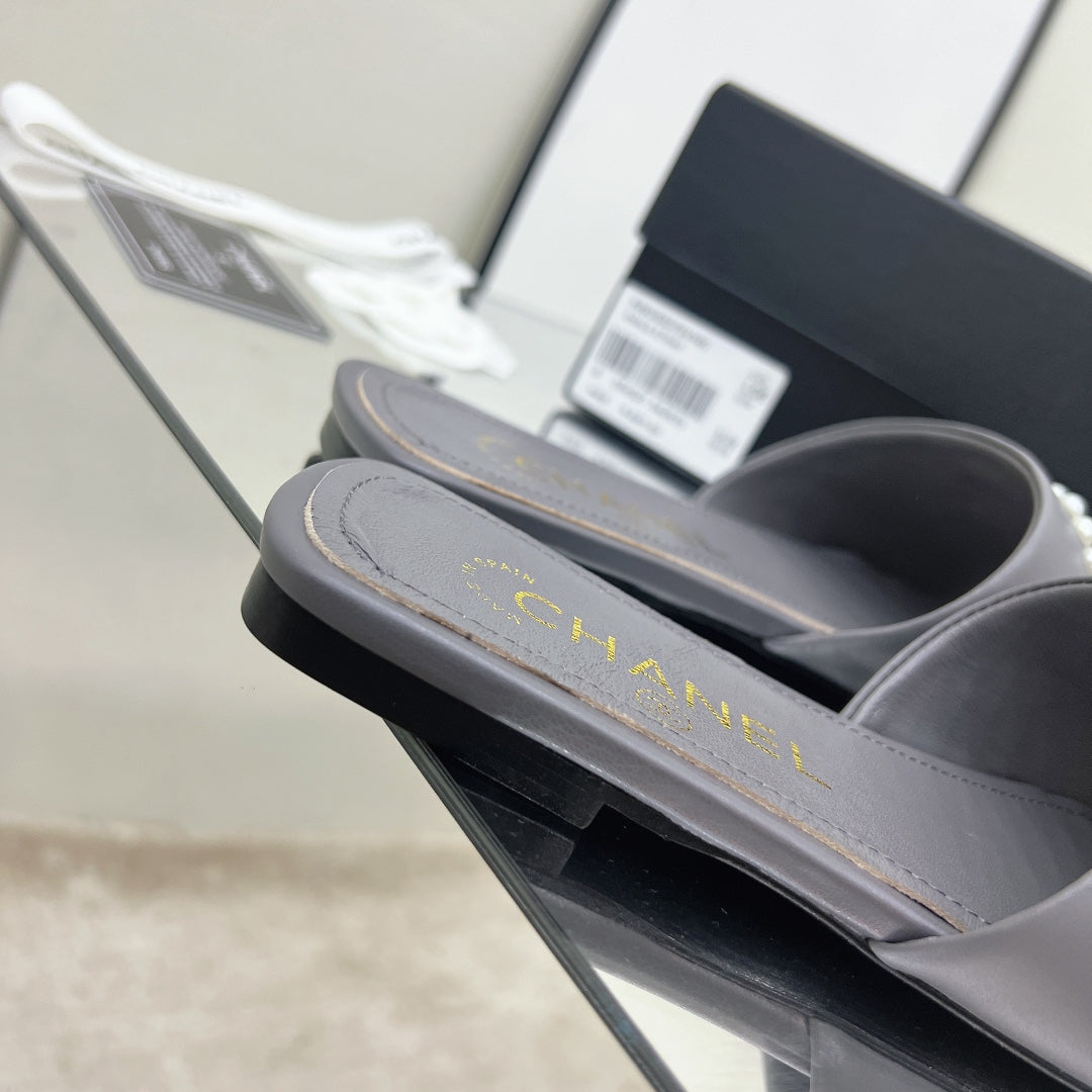 Chanel Sandals Grey