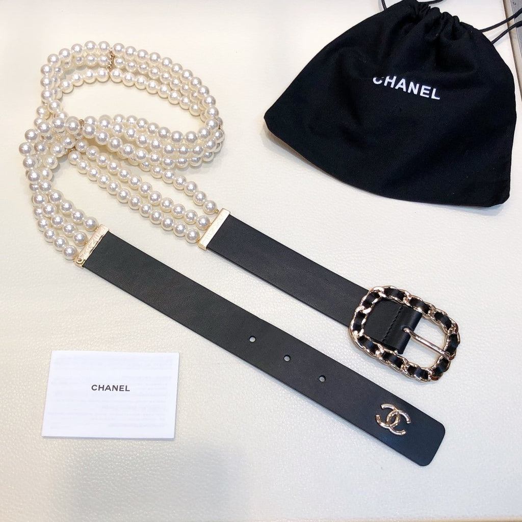 Chanel Belt With Double C Buckle