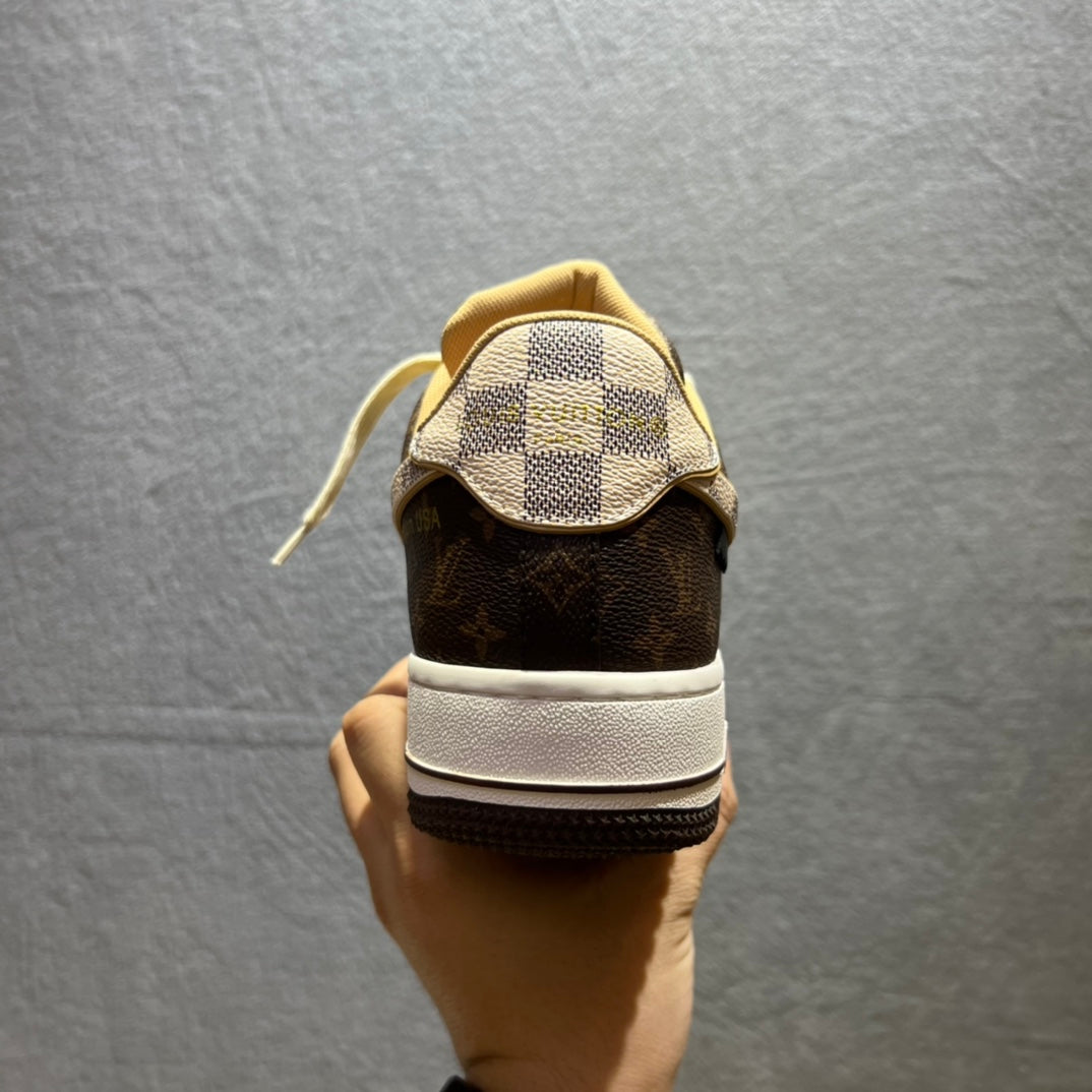 Louis Vuitton x Off-White x Nike Air Force 1 Brown