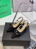 Chanel Sling Back Black