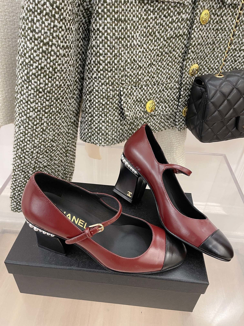 Chanel Open Shoes Red