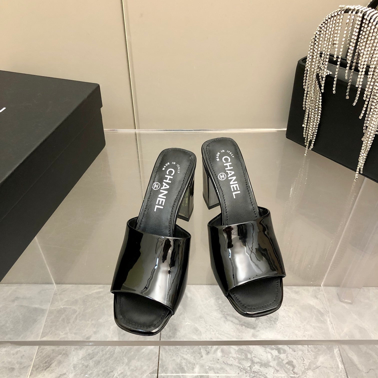 Chanel Mules Black