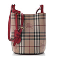 Haymarket Check Colours Small Lorne Bucket Crossbody Poppy Red