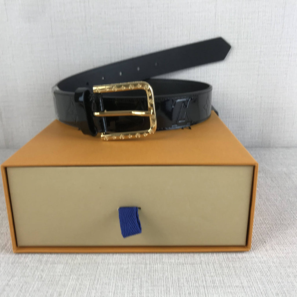 Louis Vuitton Square Iconic Belt Black