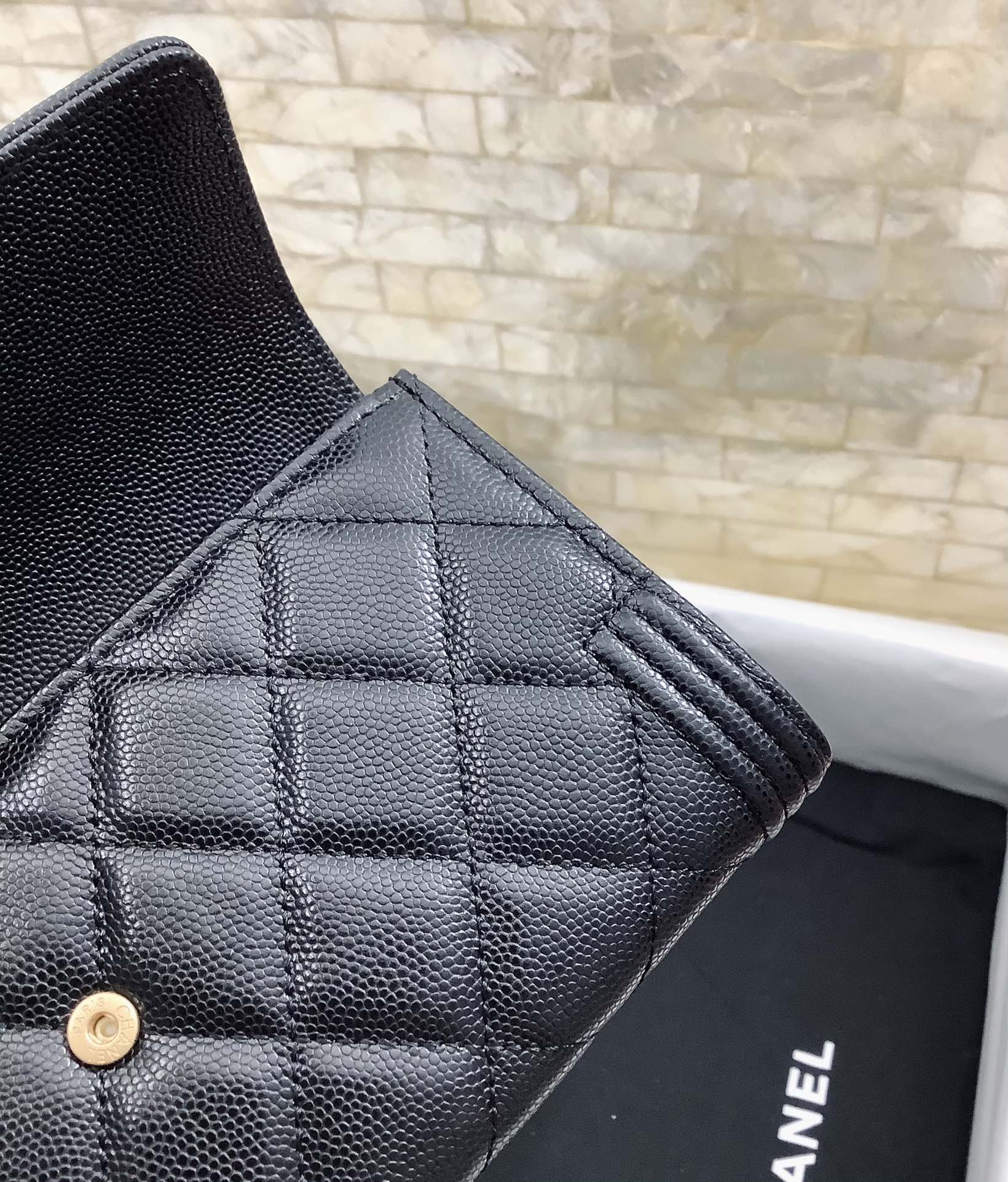 CO-CO Chanel Long Flap Wallet With Gold Hardware 20cm