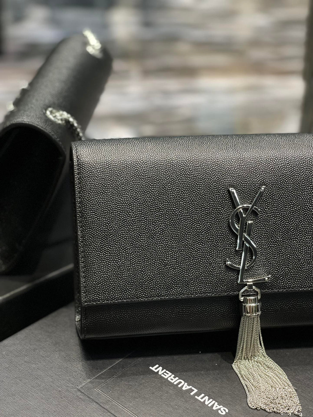 Saint Laurent Kata Medium Chain Bag With Tassel 24cm