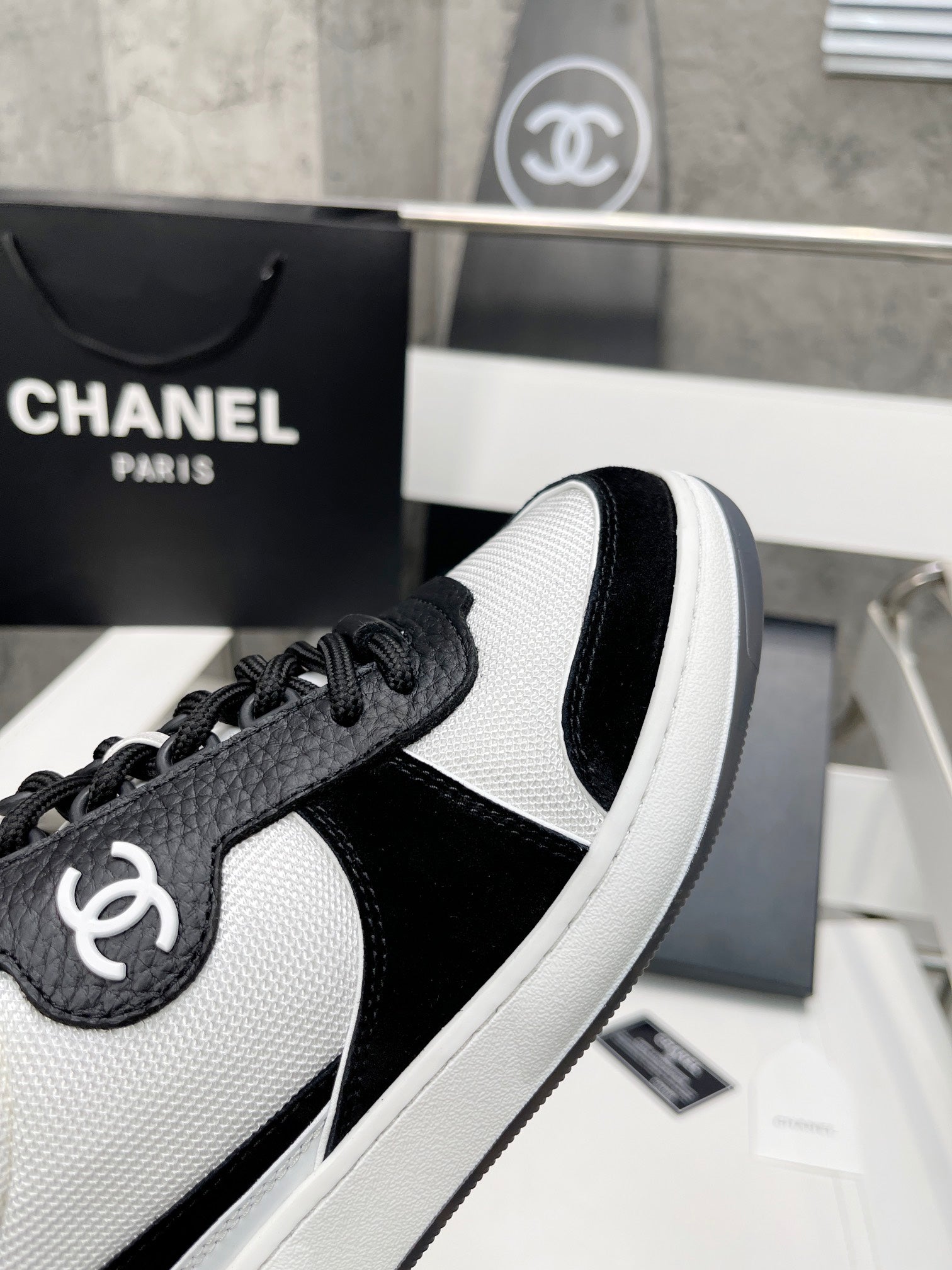 Chanel Trainers Sneakers White/Black