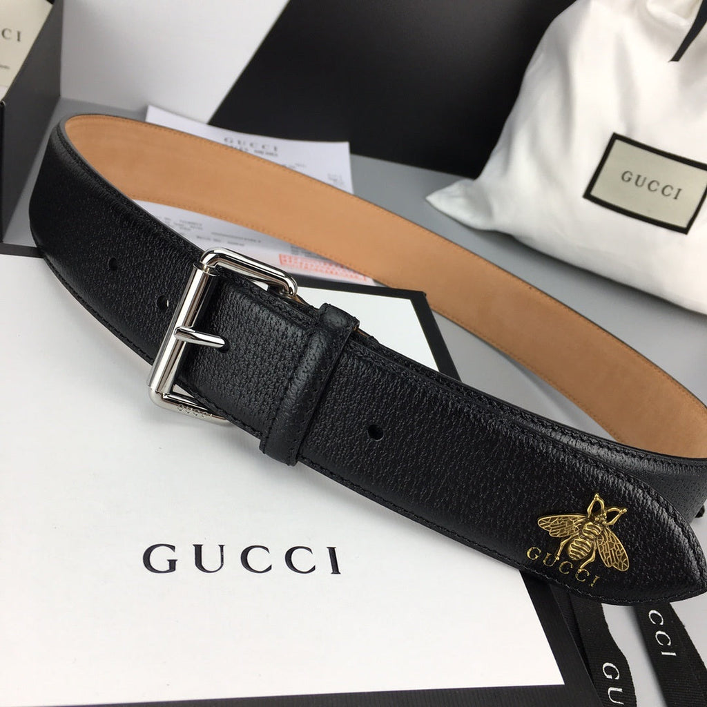 Gucci Belt With Square Buckle Black
