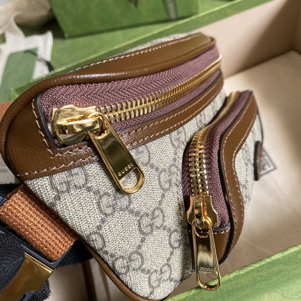 Gucci Belt Bag With Interlocking G 24cm Brown