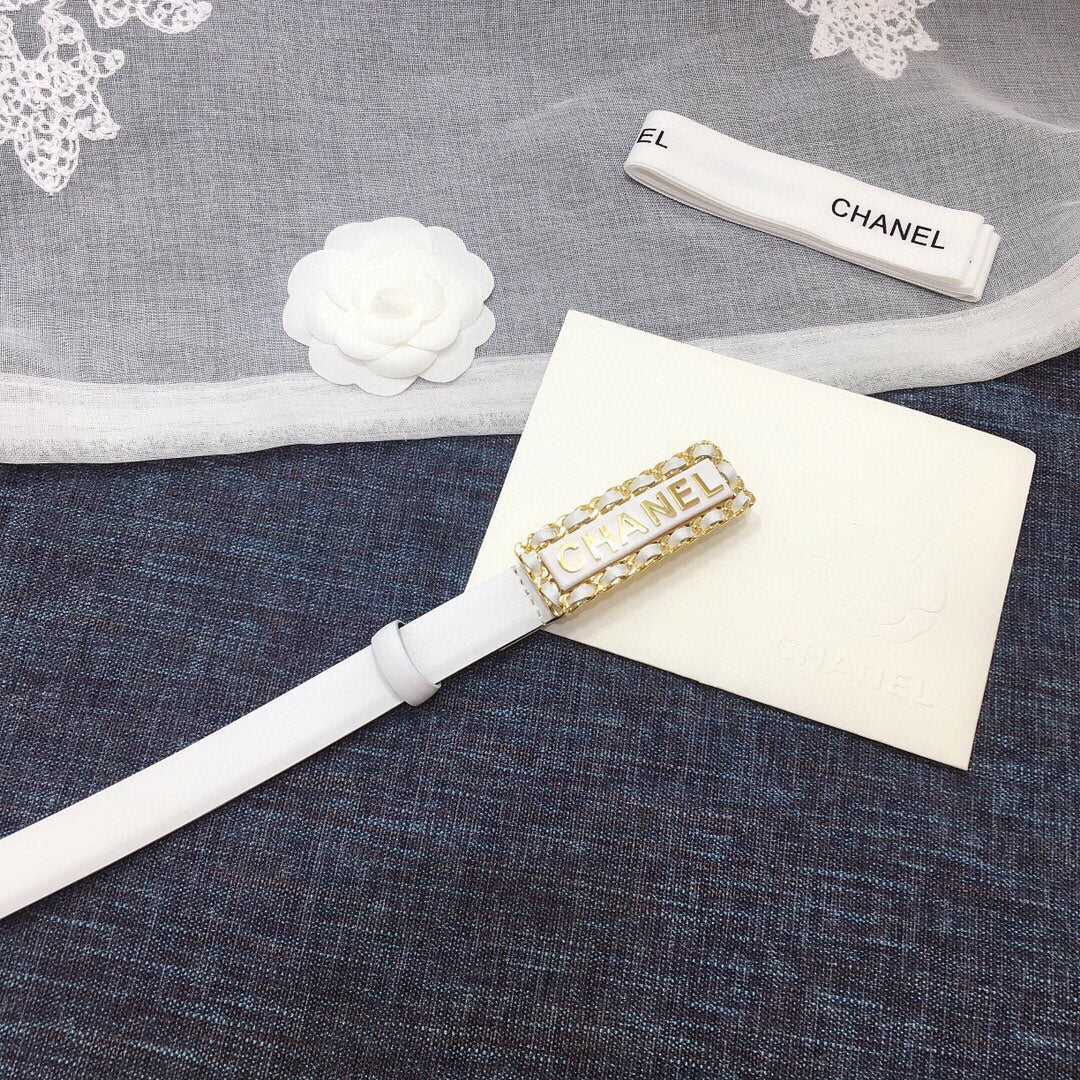 Chanel Belt With Double C Buckle