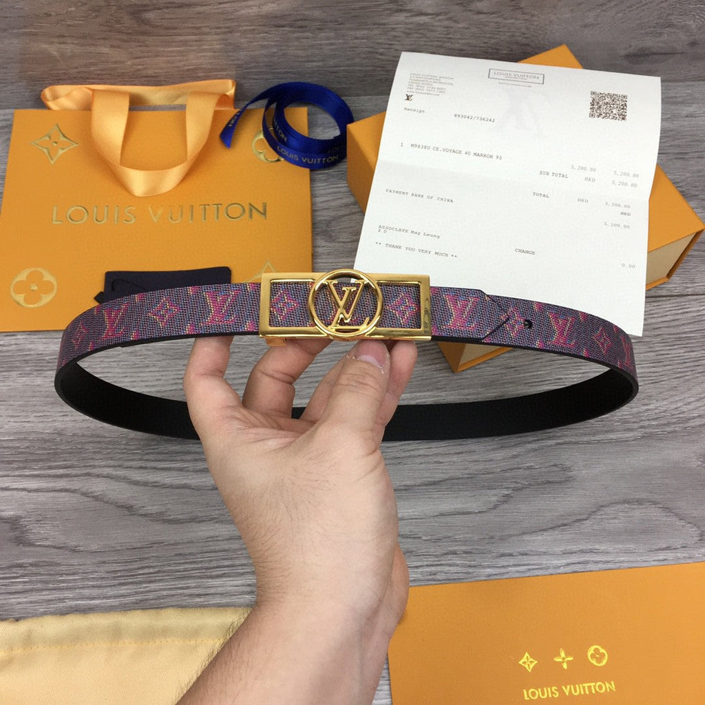 Louis Vuitton Dauphine Reversible Belt Black