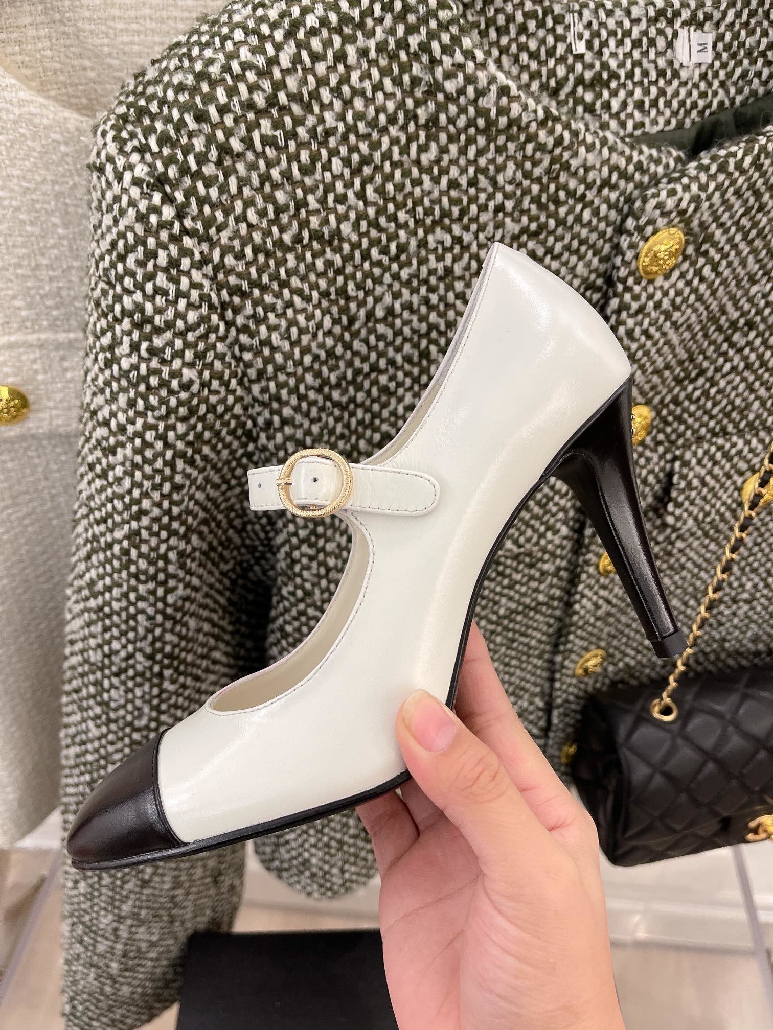 Chanel Open Shoes White