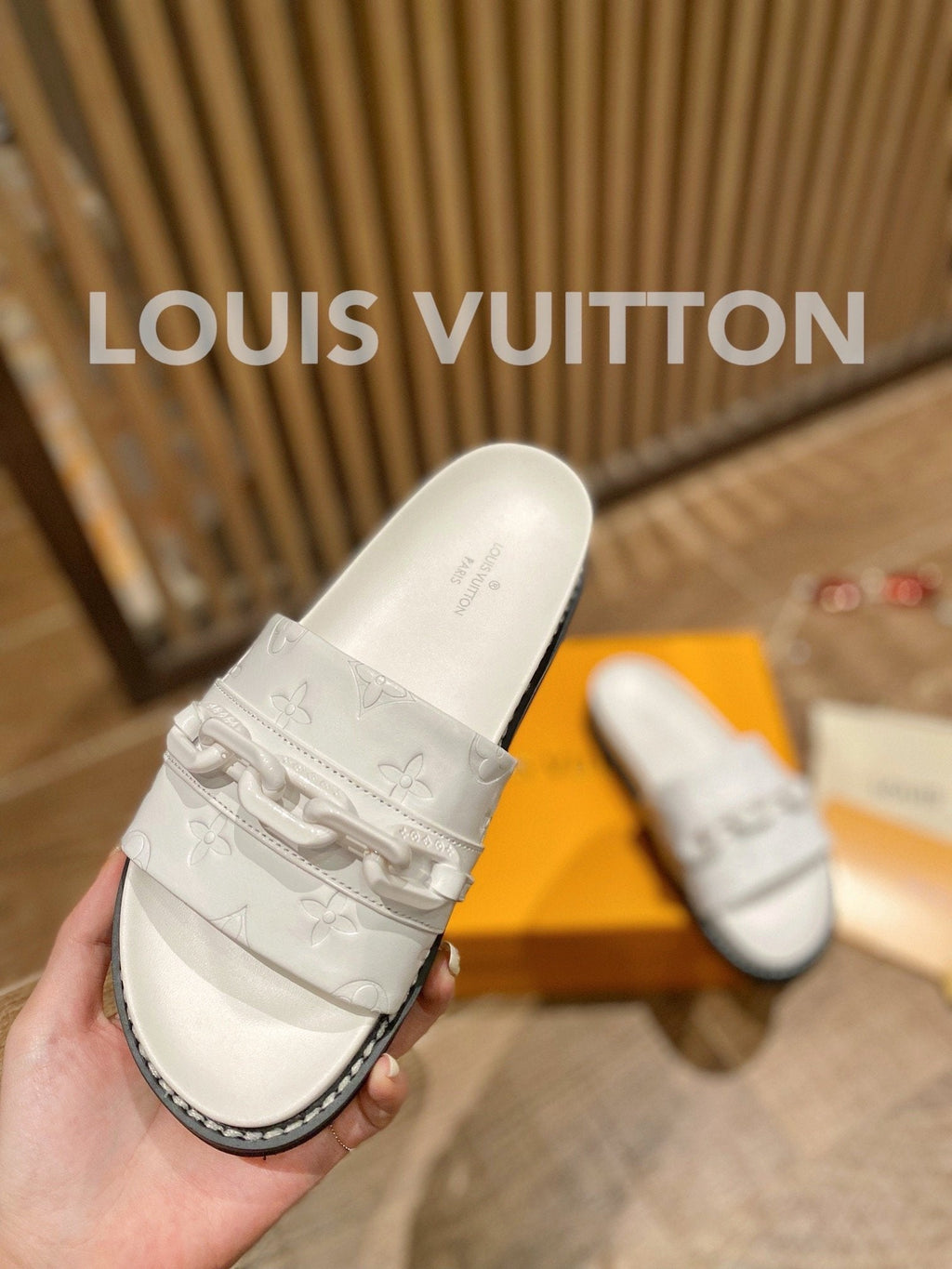 Louis Vuitton Unset Flat Comfort Mule White