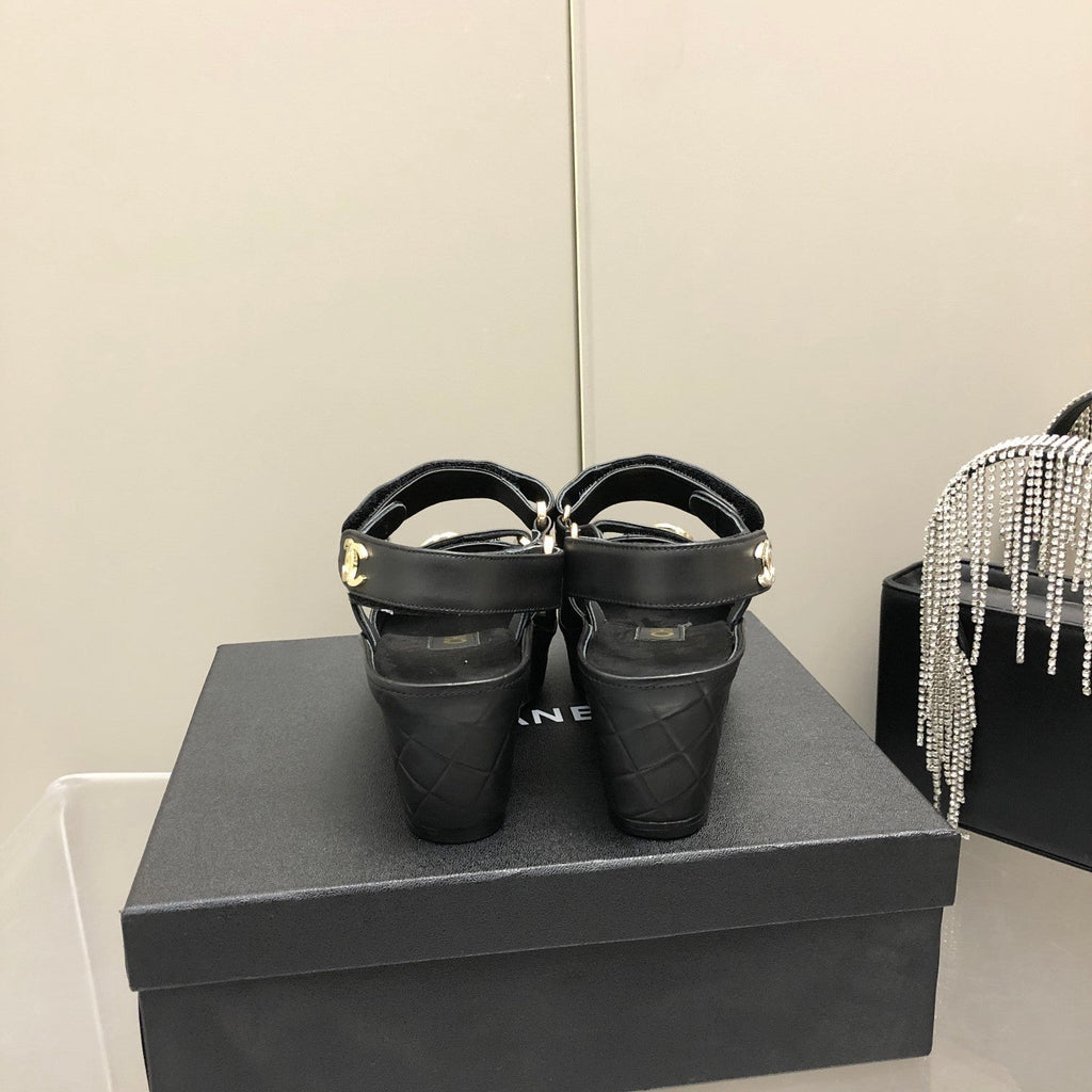 Chanel Sandals Black