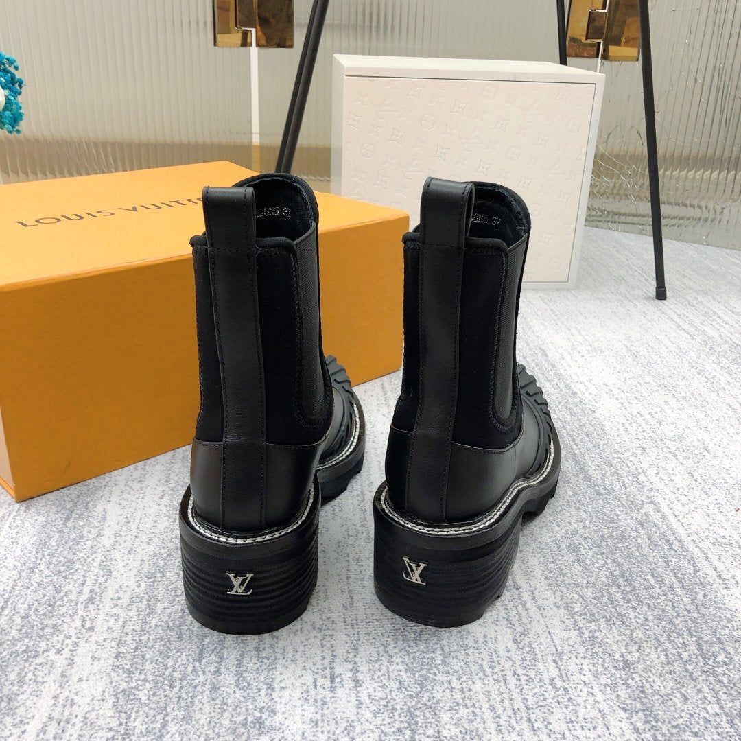 Louis Vuitton Beaubourg Ankle Boot Black