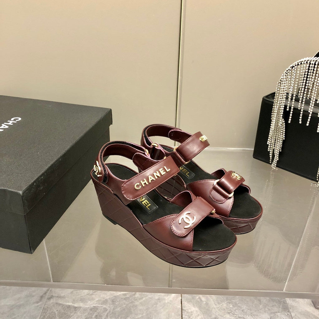 Chanel Sandals Brown