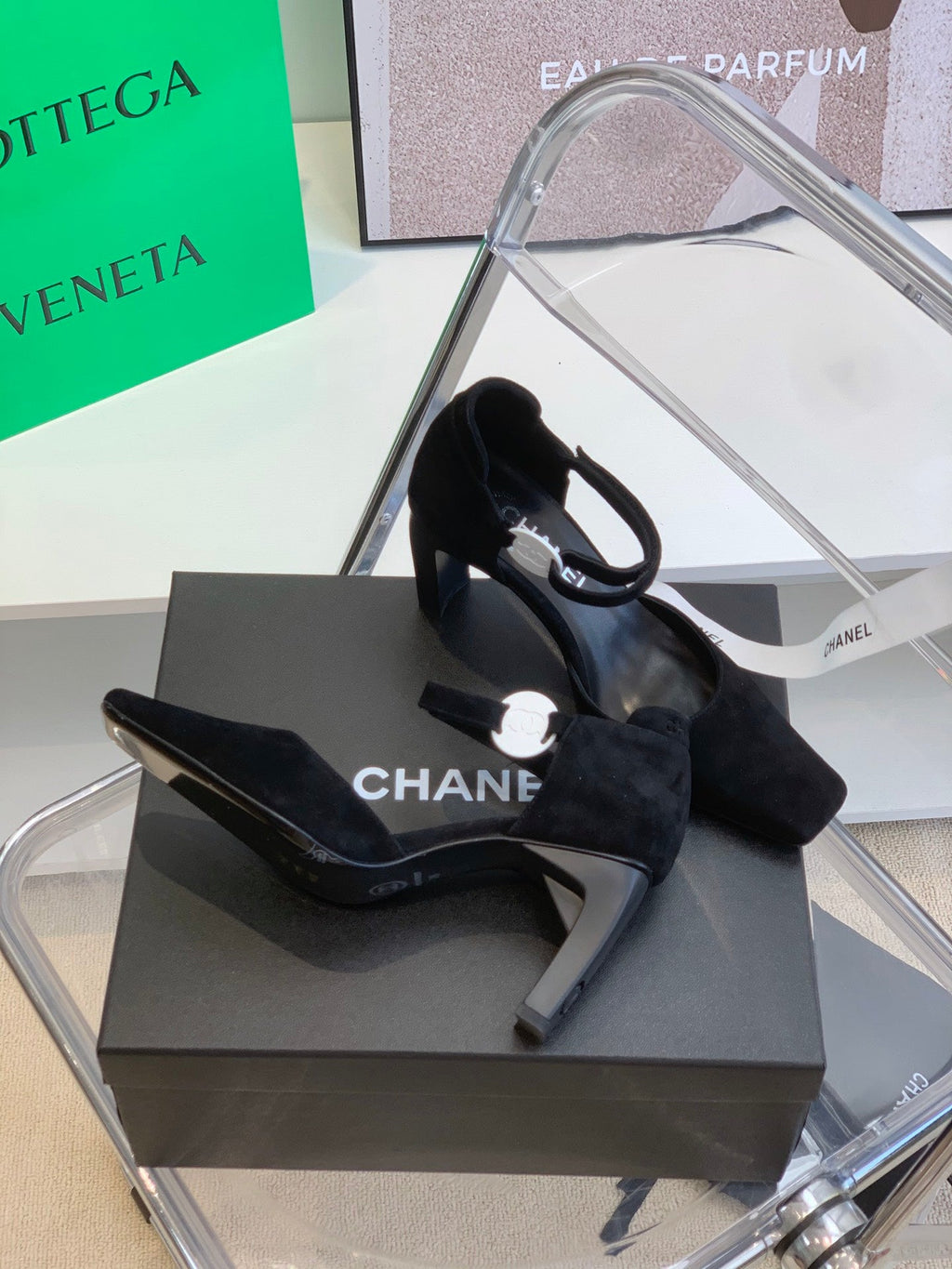 Chanel Sling Back Black