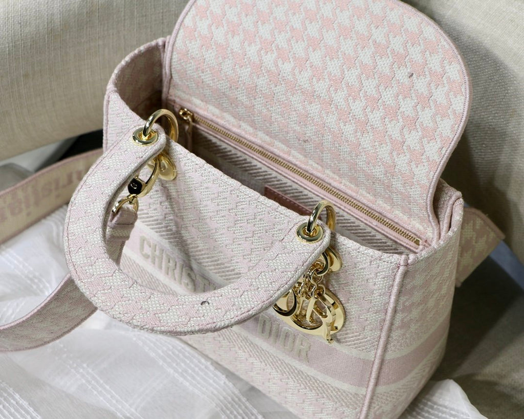 Christian Dior Medium Lady D-Lite Bag 24cm Pink