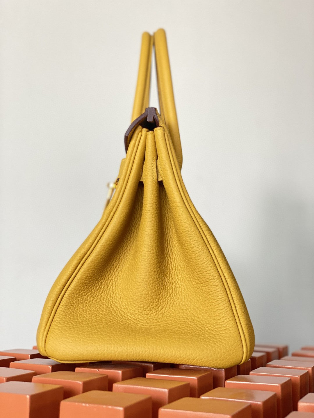 Hermes Birkin 25 Nata Swift Gold Hardware Yellow