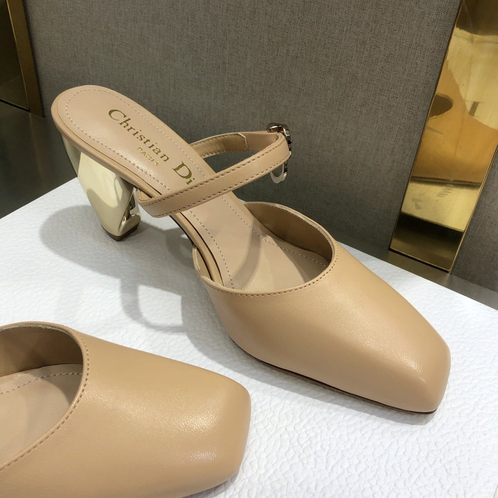 Dior Rhodes Heeled Mule Brown