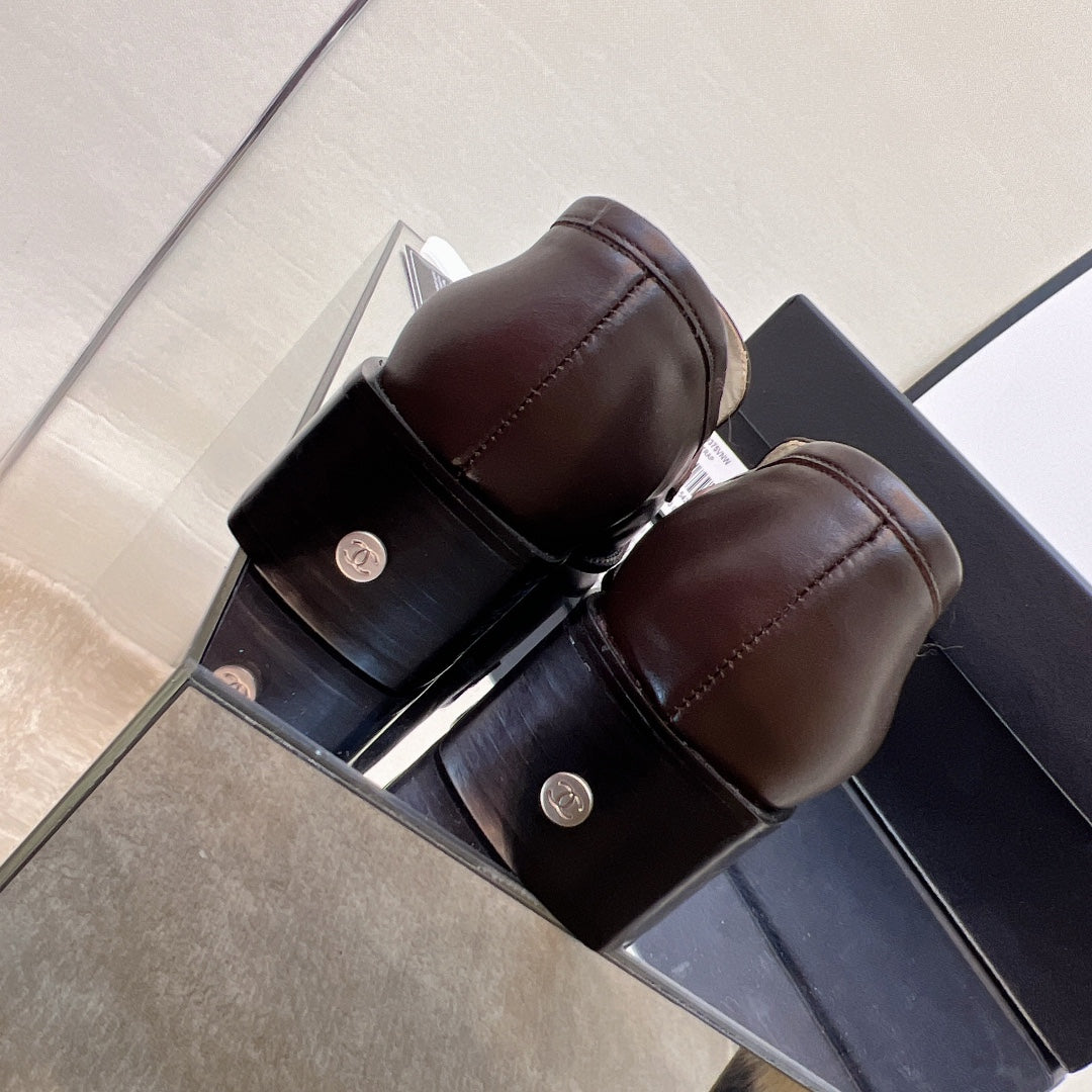 Chanel Loafers Brown