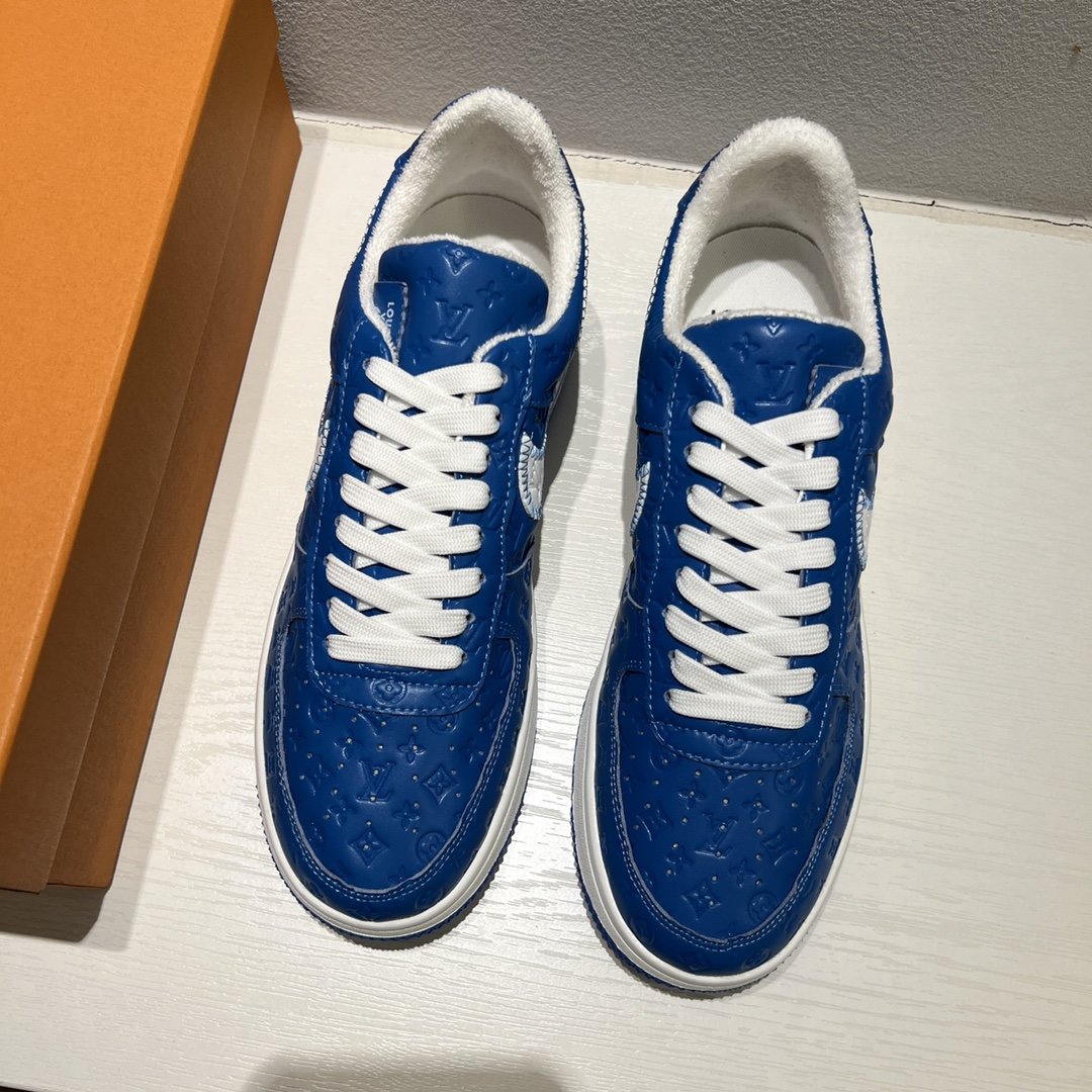 Louis Vuitton x Off-White x Nike Air Force 1 Blue