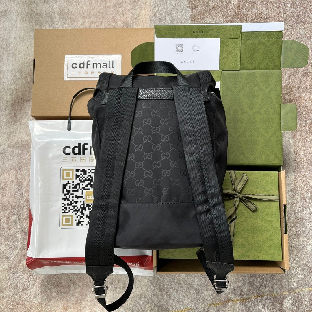 Gucci Backpack Fabric Black 38cm