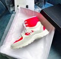 Fabric Hightop Sneakers Spring/Summer Act 2 Collection Hot Pink/White/Grey
