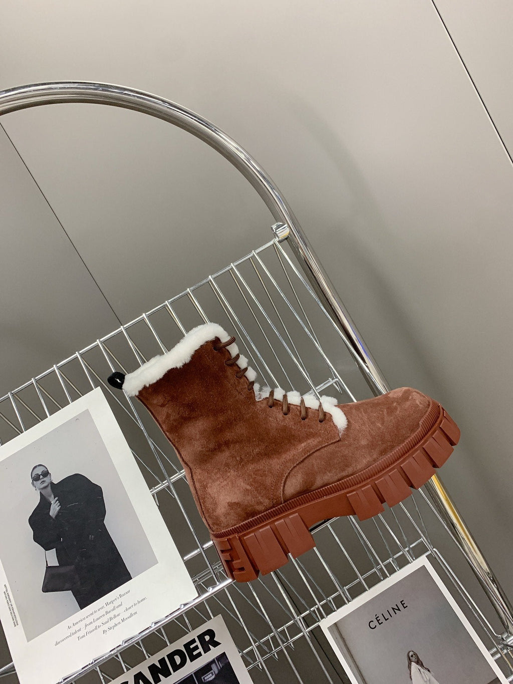 Fendi Signature Boots Brown
