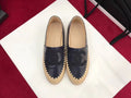Chanel Fabric/Grosgrain Perforated Espadrilles Calfskin Leather Spring/Summer Act 2 Collection Navy Blue