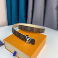 Louis Vuitton LV Initiales Belt Brown