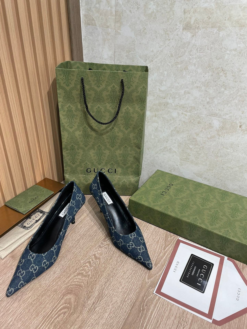 Gucci Balenciaga The Hacker Project Square Knife Pump Blue