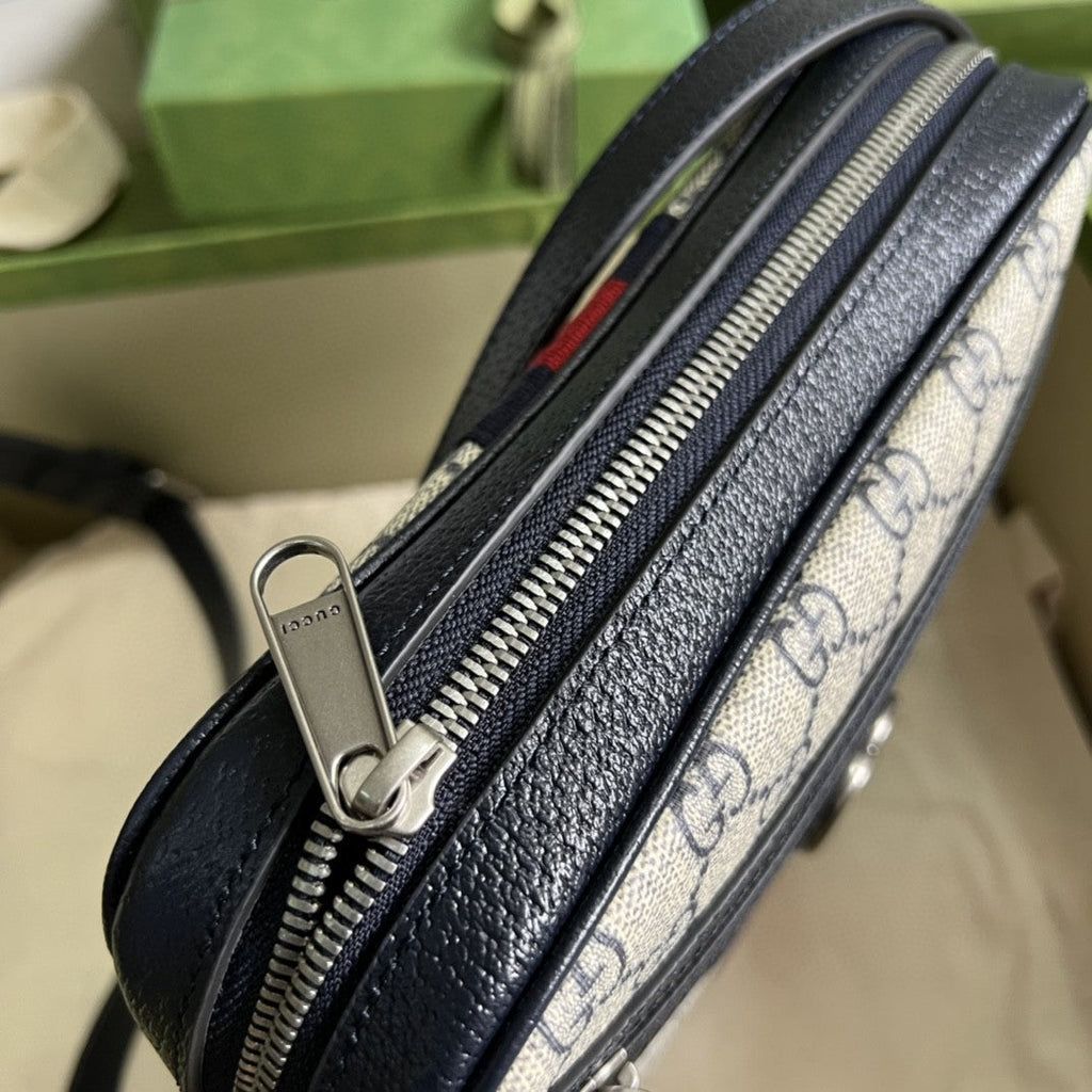 Gucci Ophidia GG Small Messenger Bag 24cm Beige