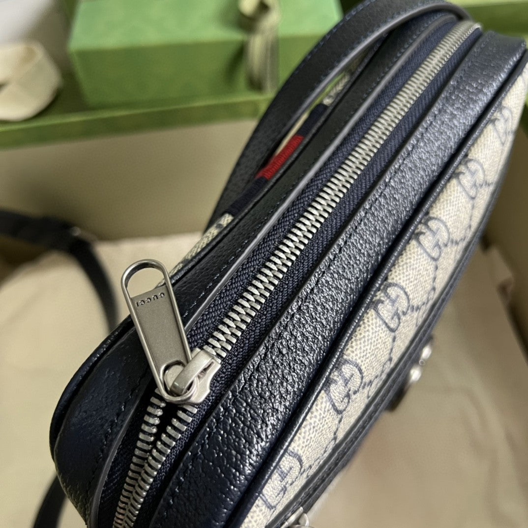 Gucci Ophidia GG Small Messenger Bag 24cm Beige