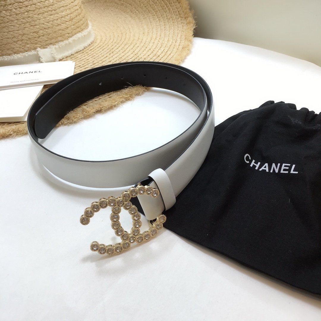 Chanel Belt With Beaded Buckle Jade Green