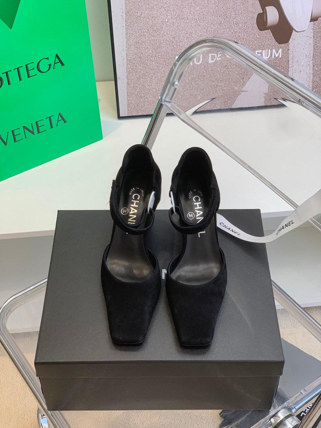 Chanel Sling Back Black