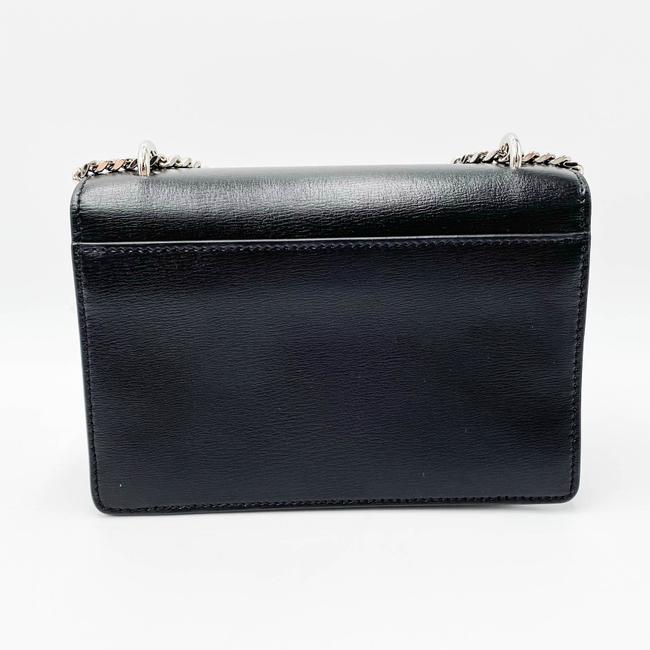 Saint Laurent Monogram Sunset Chain Wallet Black Calfskin Leather Shoulder Bag
